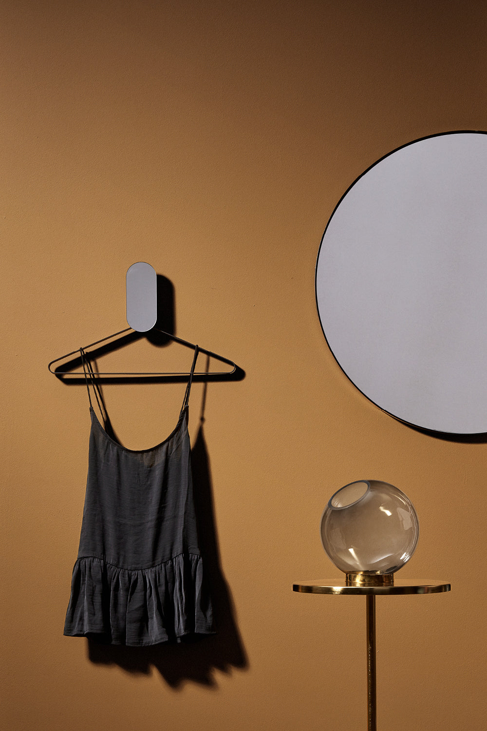 
Gancio da parete di design «Ovali» 16 cm - Nero