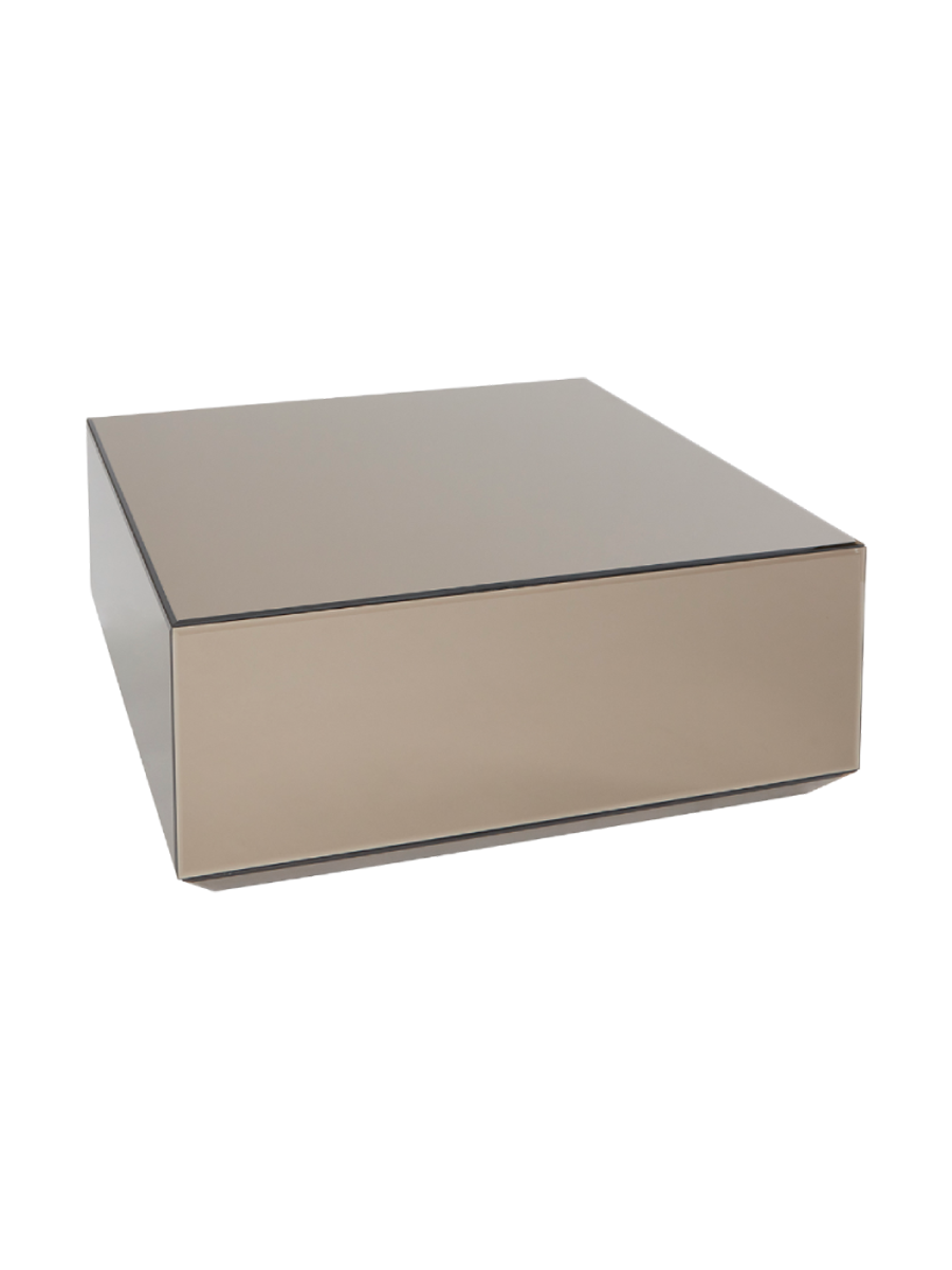 
Designer Coffee Table "Speculum" 80 x 80 cm - Brown