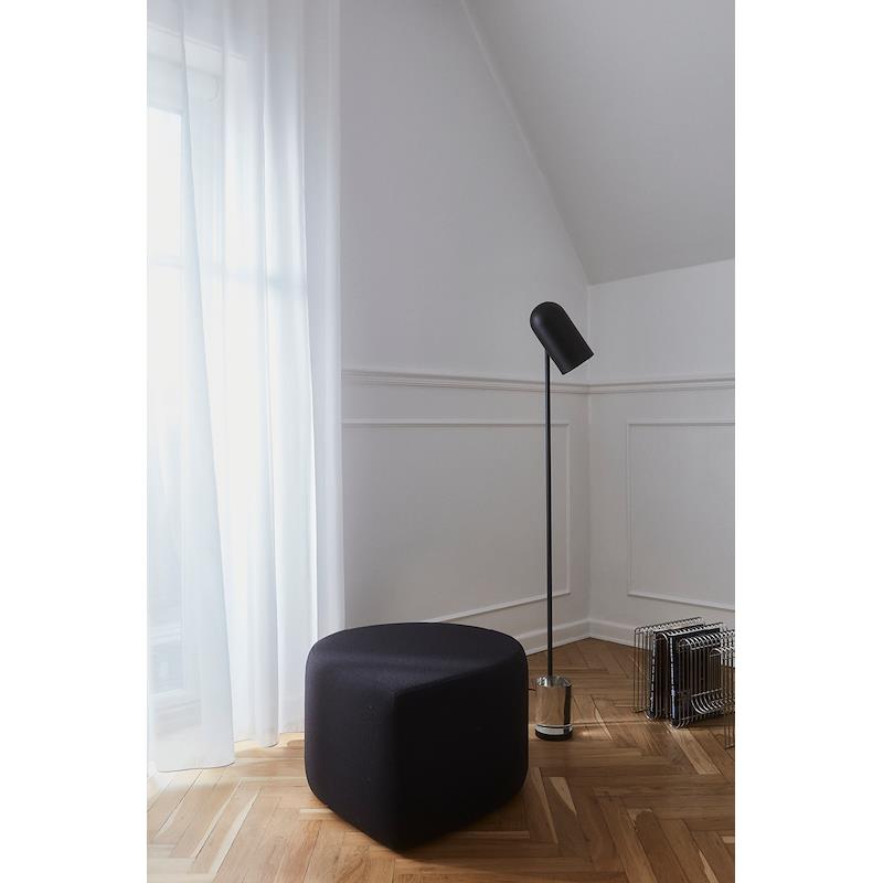 
Designer Ottoman "Stilla" - Bouclé Anthracite
