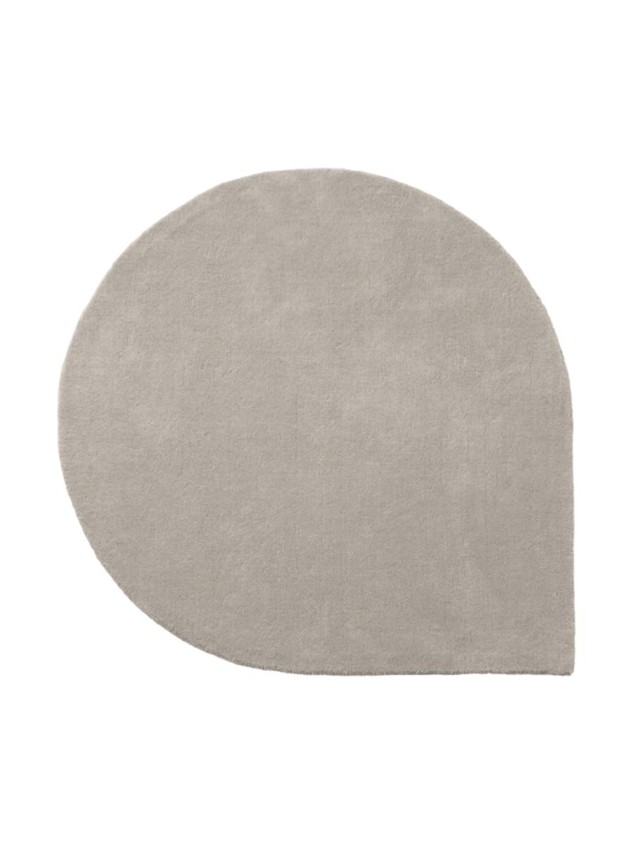 
Hochwertiger Design Wollteppich „Stilla“ - Taupe - 160 x 130 cm