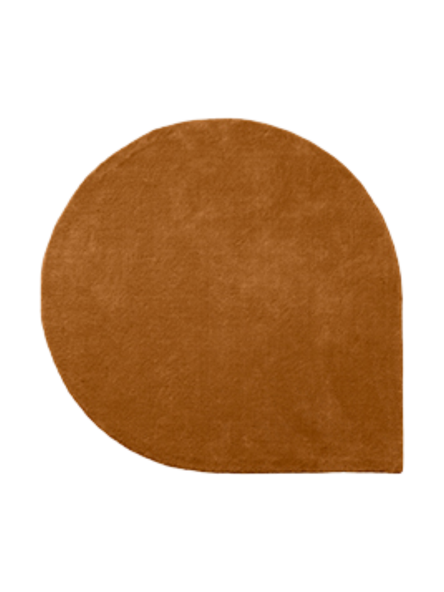
Hochwertiger Design Wollteppich „Stilla“ - Amber - 160 x 130 cm