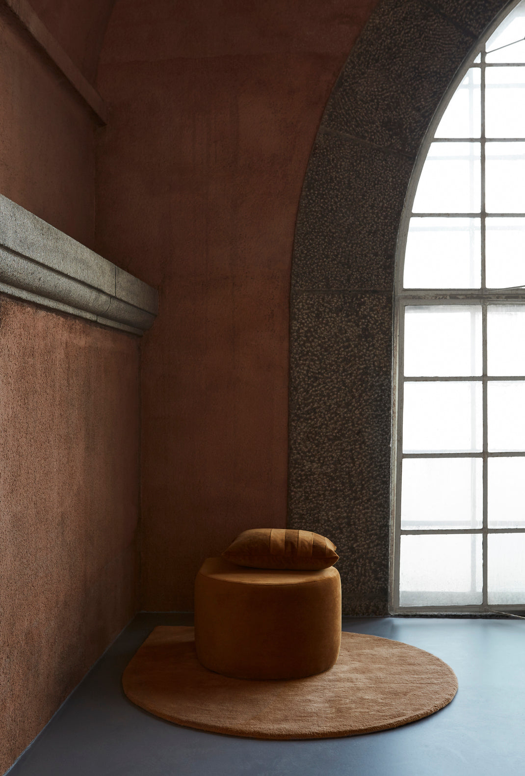 
Hochwertiger Design Wollteppich „Stilla“ - Amber - 160 x 130 cm