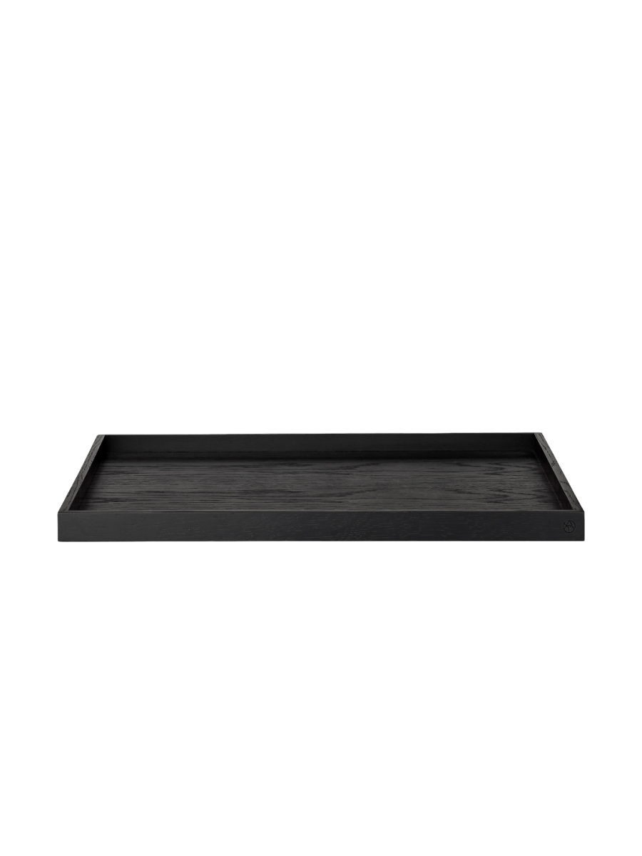 
Large Solid Wood Design Tray "Unity" - Oak Wood Black