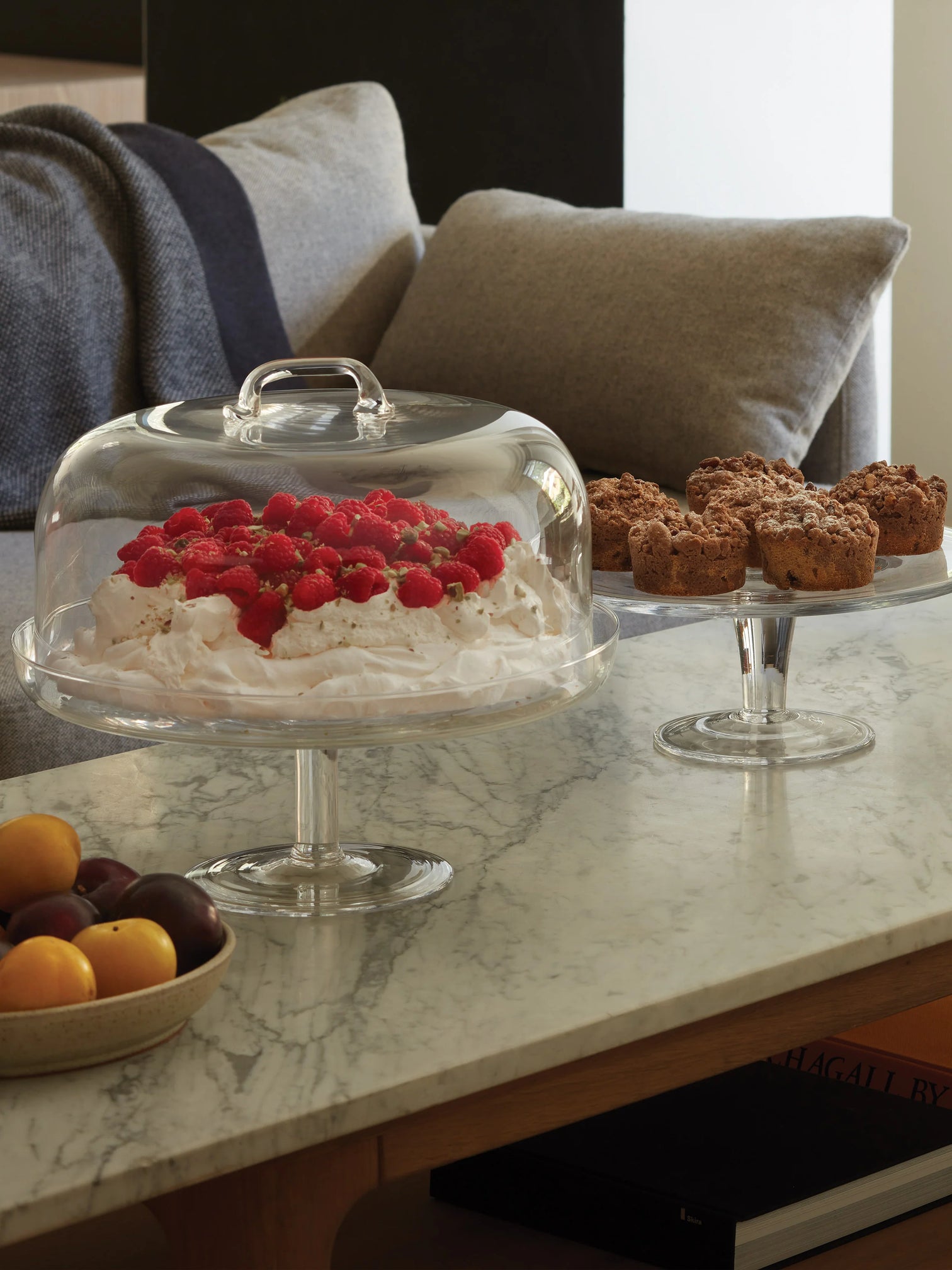 
Handmade Cake Stand with Dome "Serve" Ø 34.5 cm