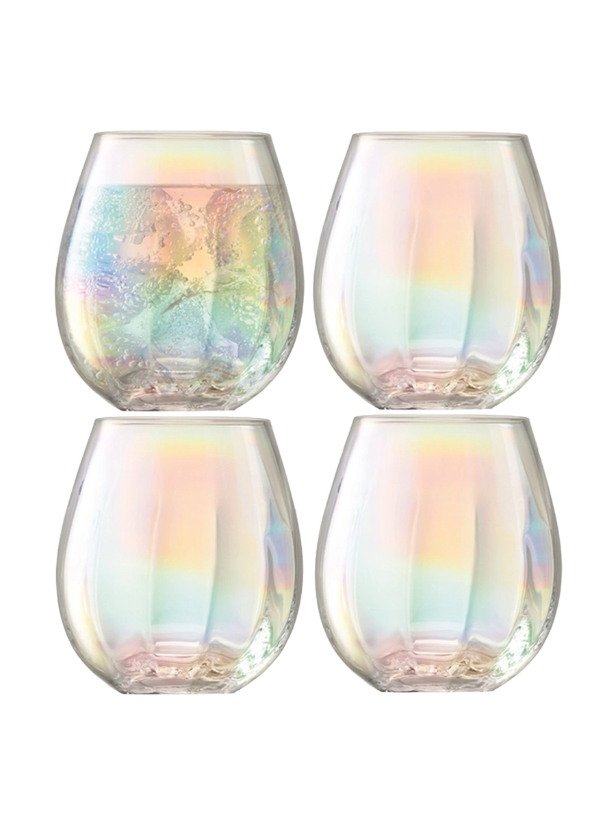 
Handmade Tumbler Glasses "Pearl" 425 ml (Set of 4)