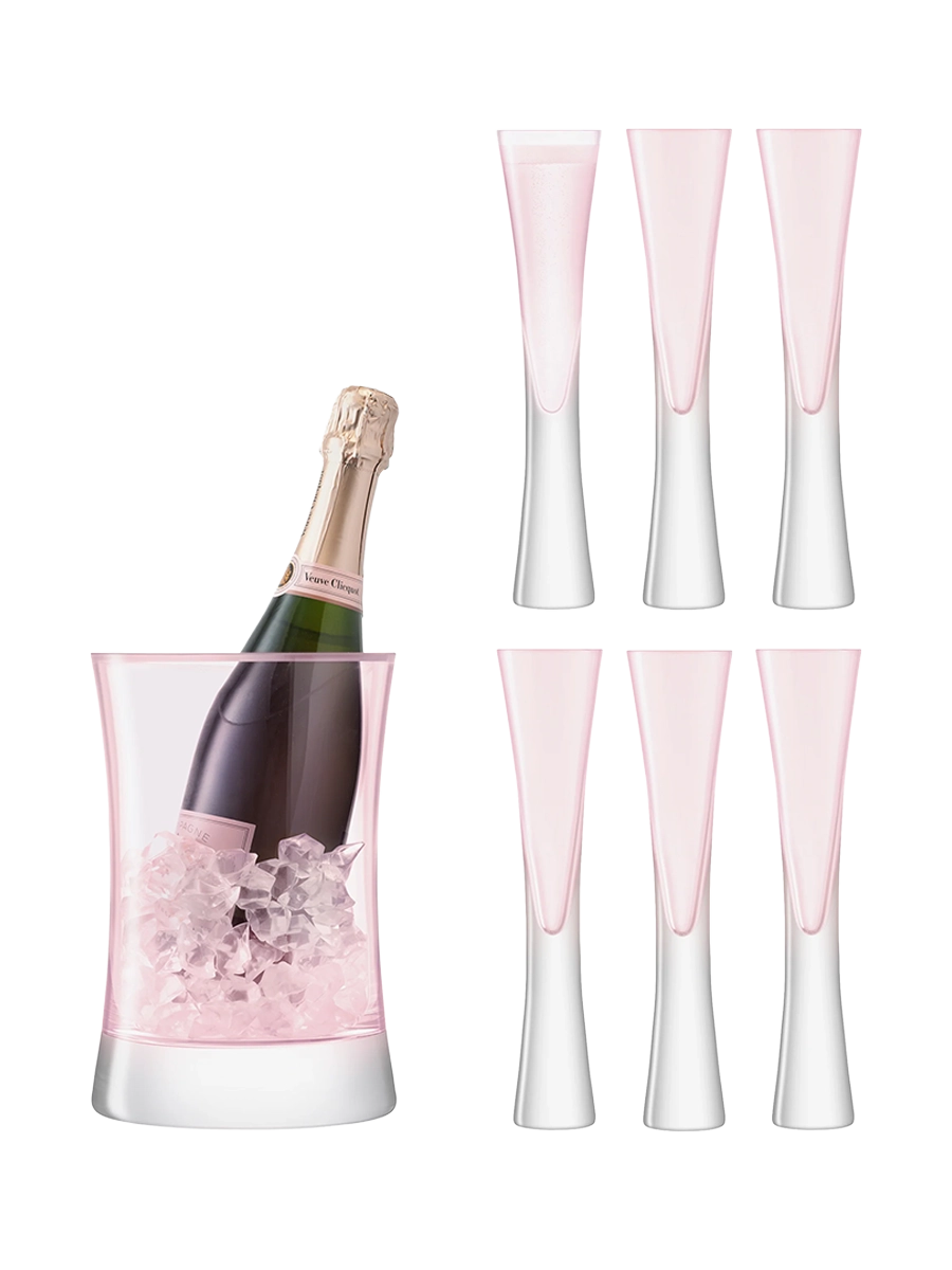 
7-teiliges Champagner-Servier-Set „Moya“ - Blush