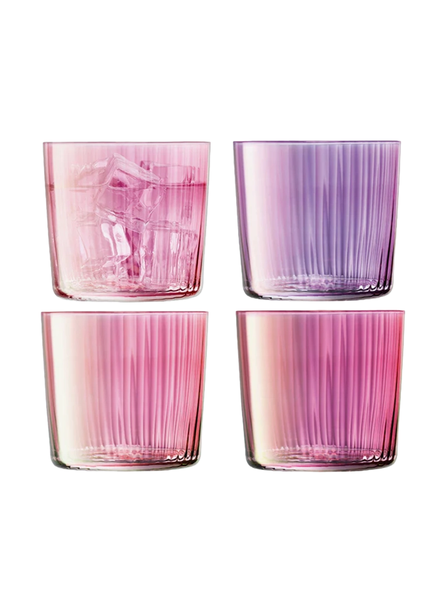 
Hand-blown "Gems" Garnet Glasses 310 ml (Set of 4)