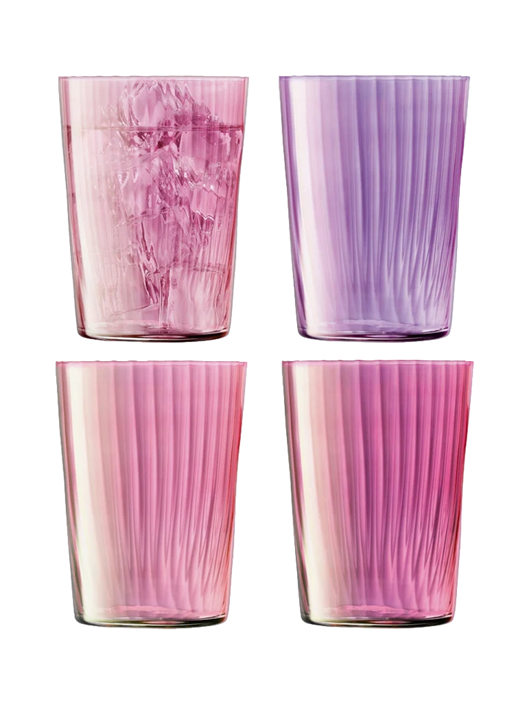 
Hand-blown "Gems" Garnet Glasses 560 ml (Set of 4)