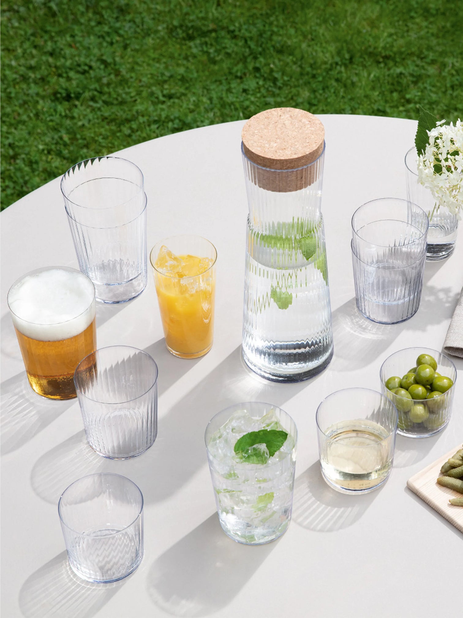 
Mouth-blown "Gio Line" Long Drink Glasses 320 ml, Set of 4