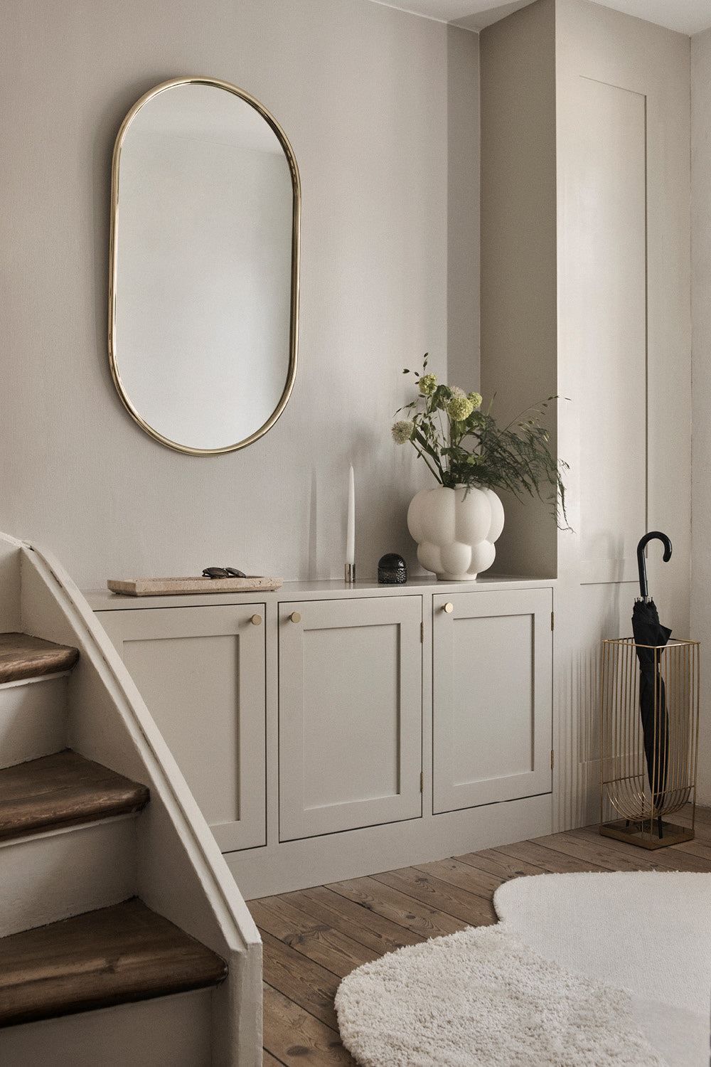 
Specchio di design «Angui», oro - 60 x 100 cm