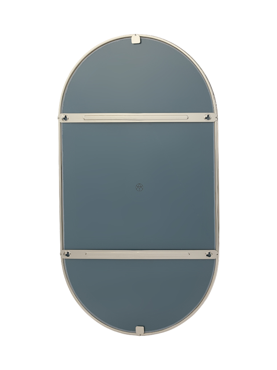 
Specchio di design «Angui», tortora - 60 x 100 cm