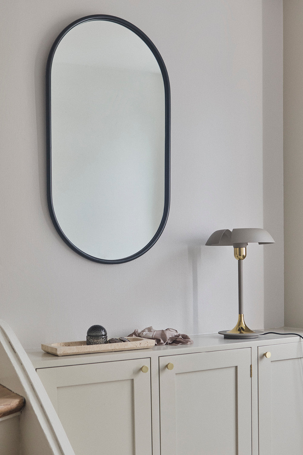 
Specchio di design “Angui”, antracite - 60 x 100 cm