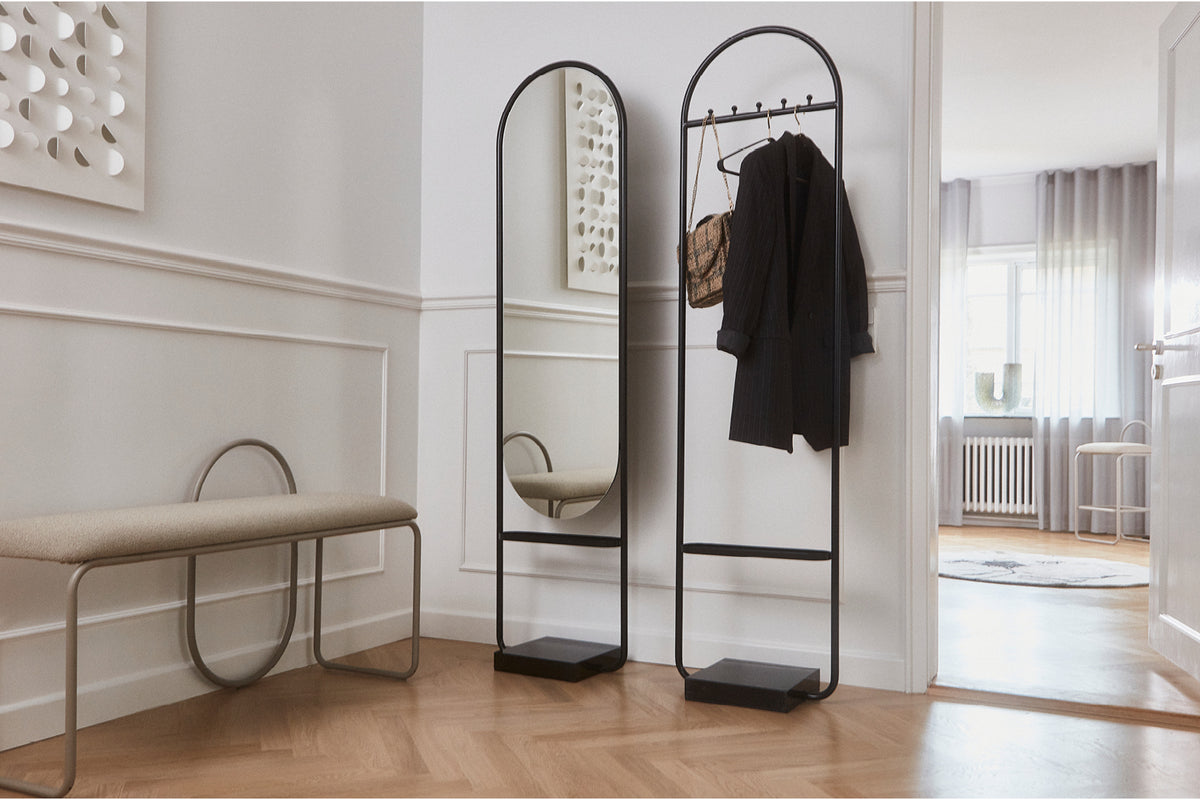 
Panca di design «Angui» - Bouclé talpa