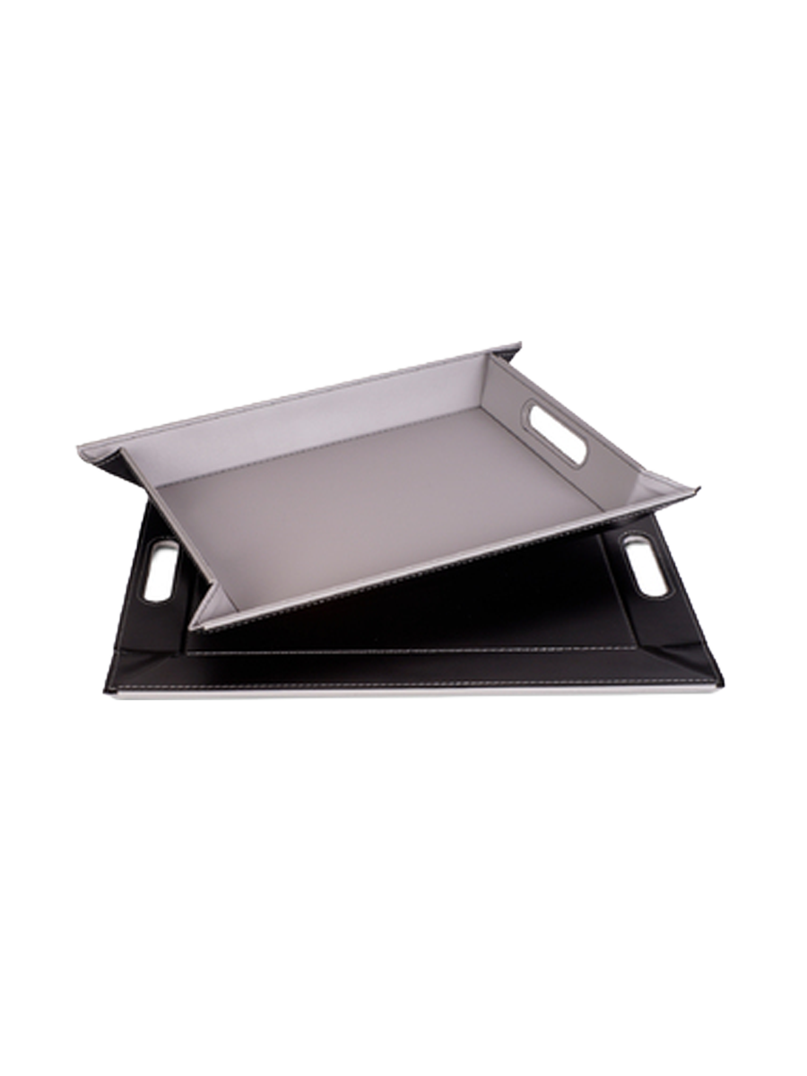 
Reversible Tray & Placemat "Duo" - Black/Grey - Medium, 45 x 35 cm