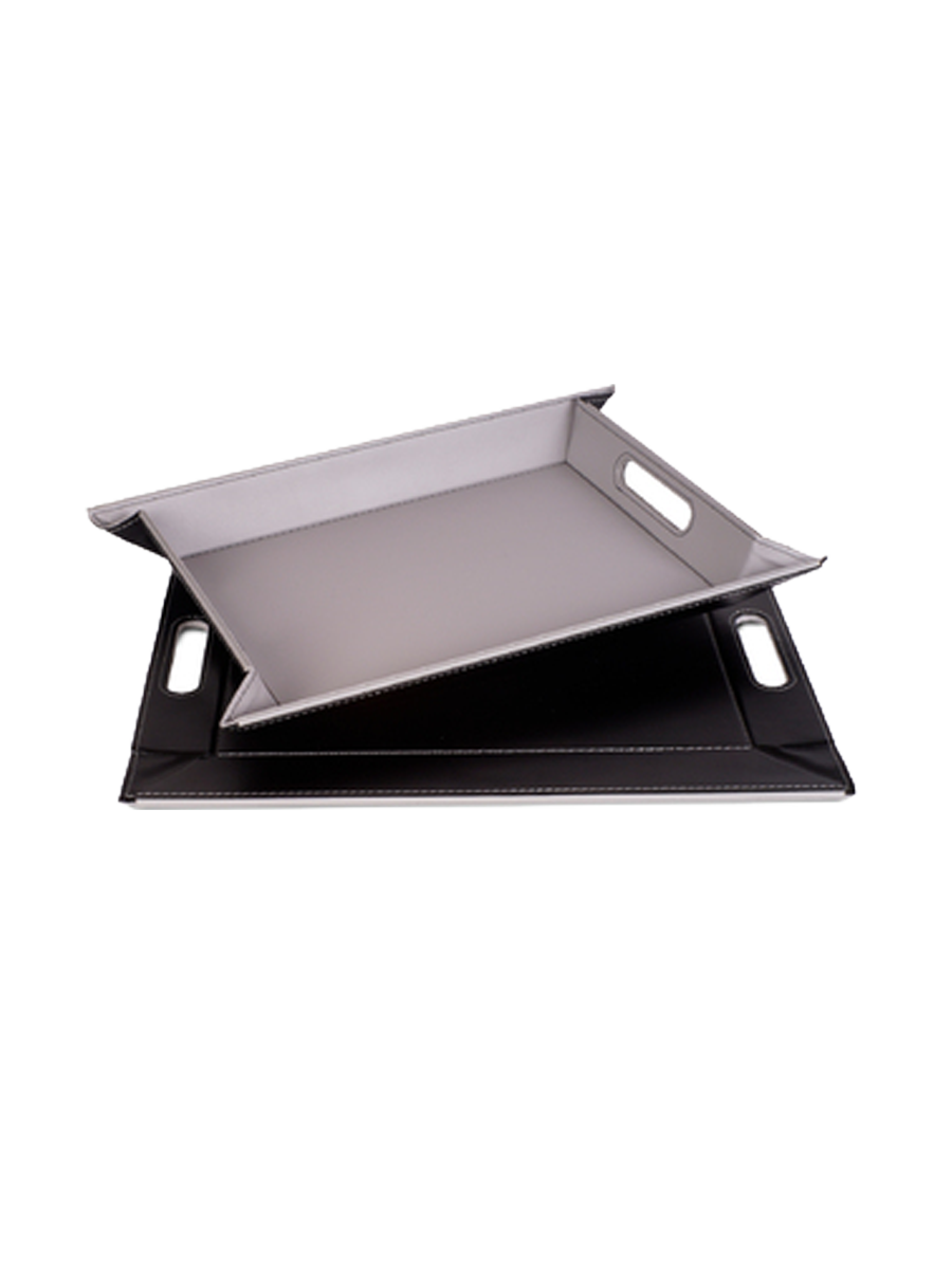
Reversible Tray & Placemat "Duo" - Black/Grey - Large, 55 x 41 cm