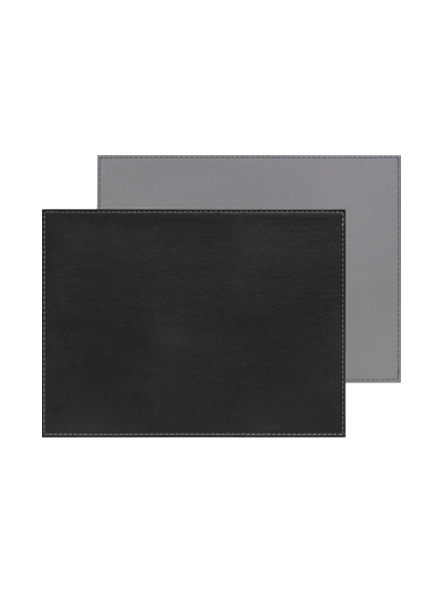 
Rectangular Reversible Placemat "Duo" - Gray/Black
