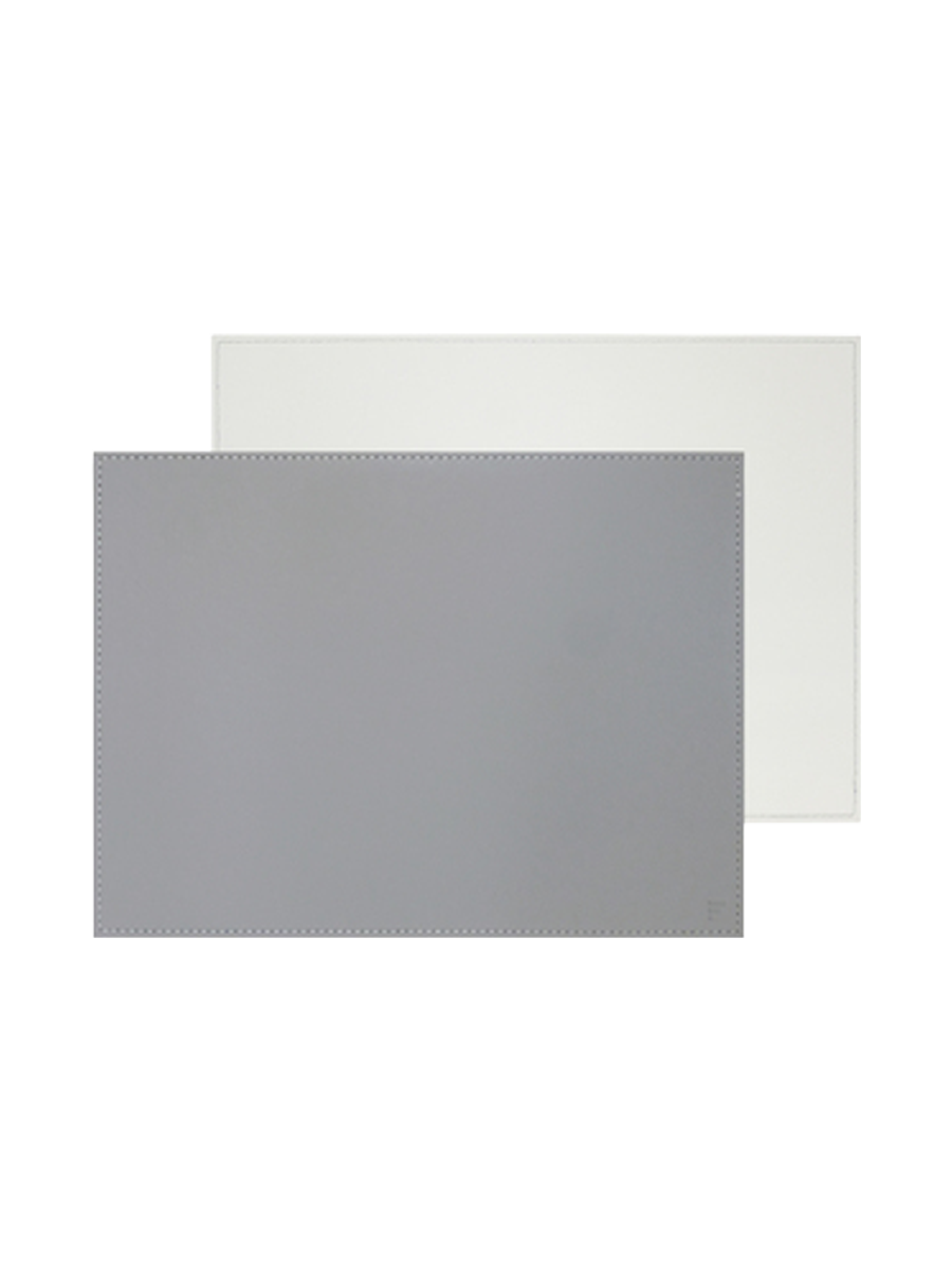 
Rectangular Reversible Placemat "Duo" - Gray/White