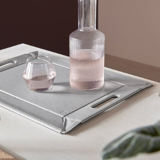 
Plateau réversible & Set de table design « Duo » - Blanc/Gris - Moyen, 45 x 35 cm