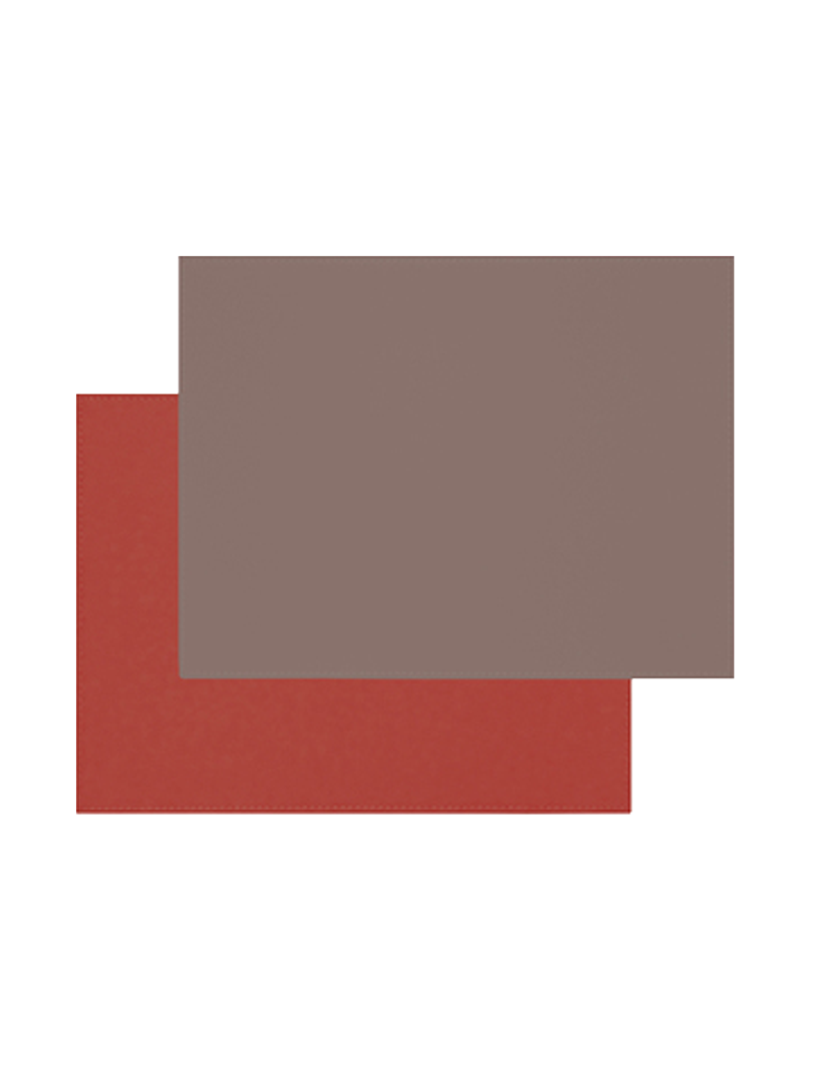 
Rectangular Reversible Placemat "Duo" - Metallic/Burgundy