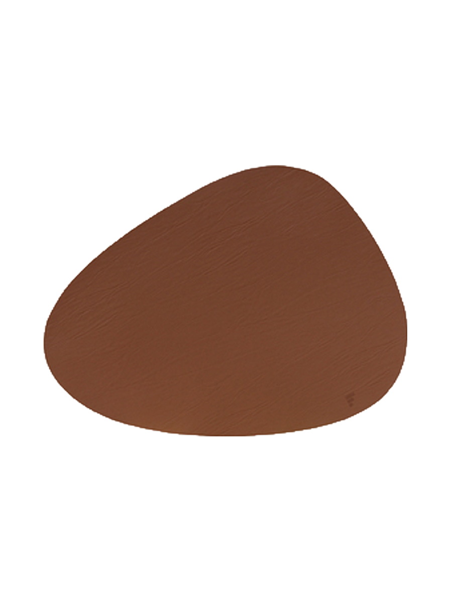 
Placemat "Stone" made from recycled leather - Cognac