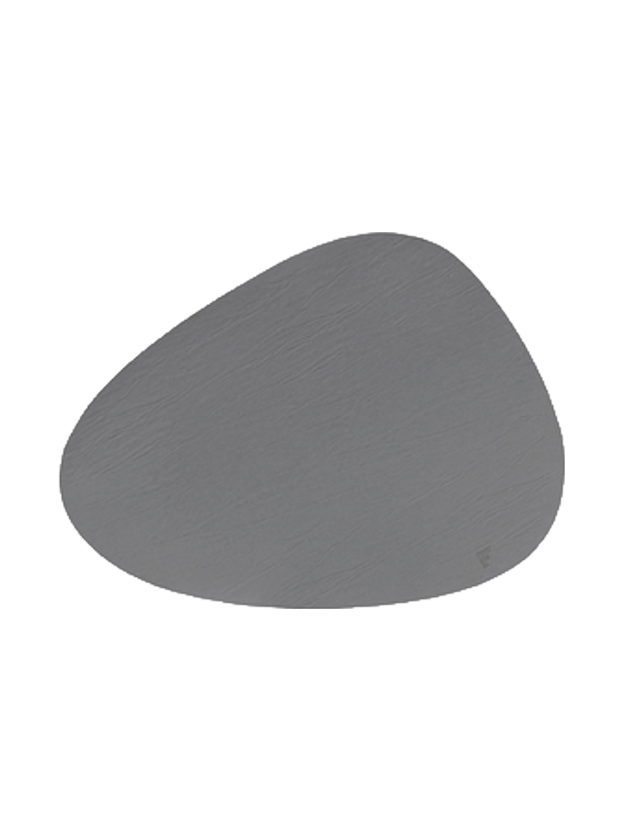 
Placemat "Stone" made from recycled leather - Grey