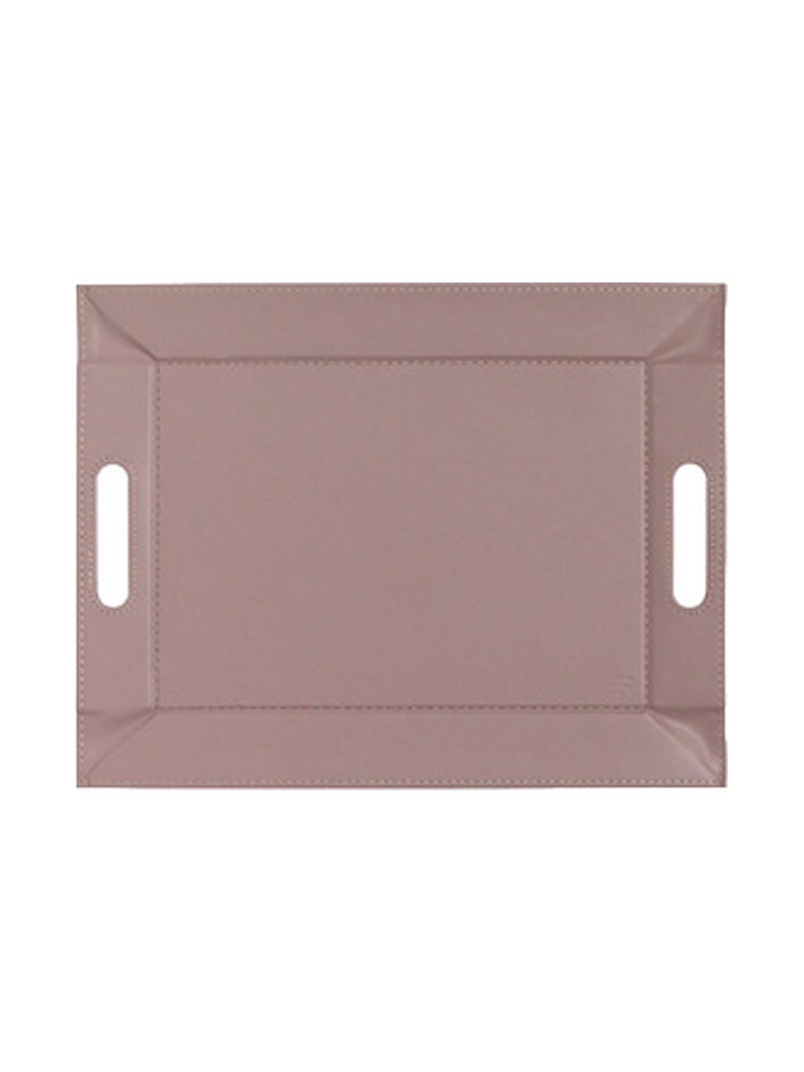 
Plateau et set de table réversibles « Duo » – vieux rose/gris pierre - Moyen, 45 x 35 cm