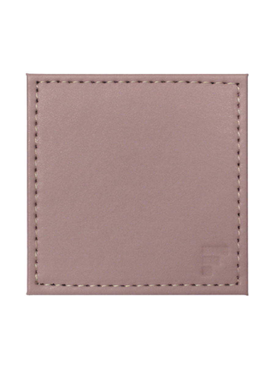 
"Duo" Reversible Coaster Set - 4-piece set - Old rose/Stone