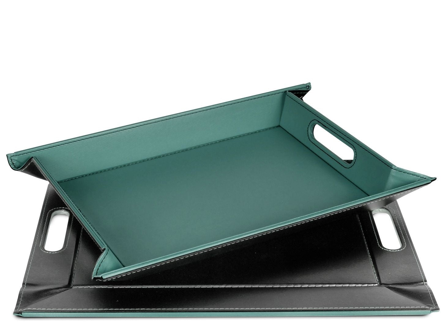 
Reversible Design Tray & Placemat "Duo" - Petrol/Anthracite - Medium, 45 x 35 cm