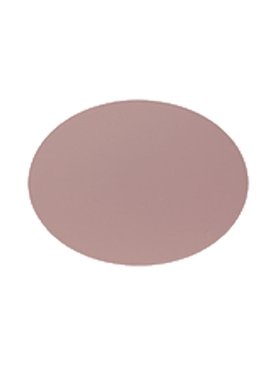 
Oval Reversible Placemat "Duo" - Old Rose/Stone