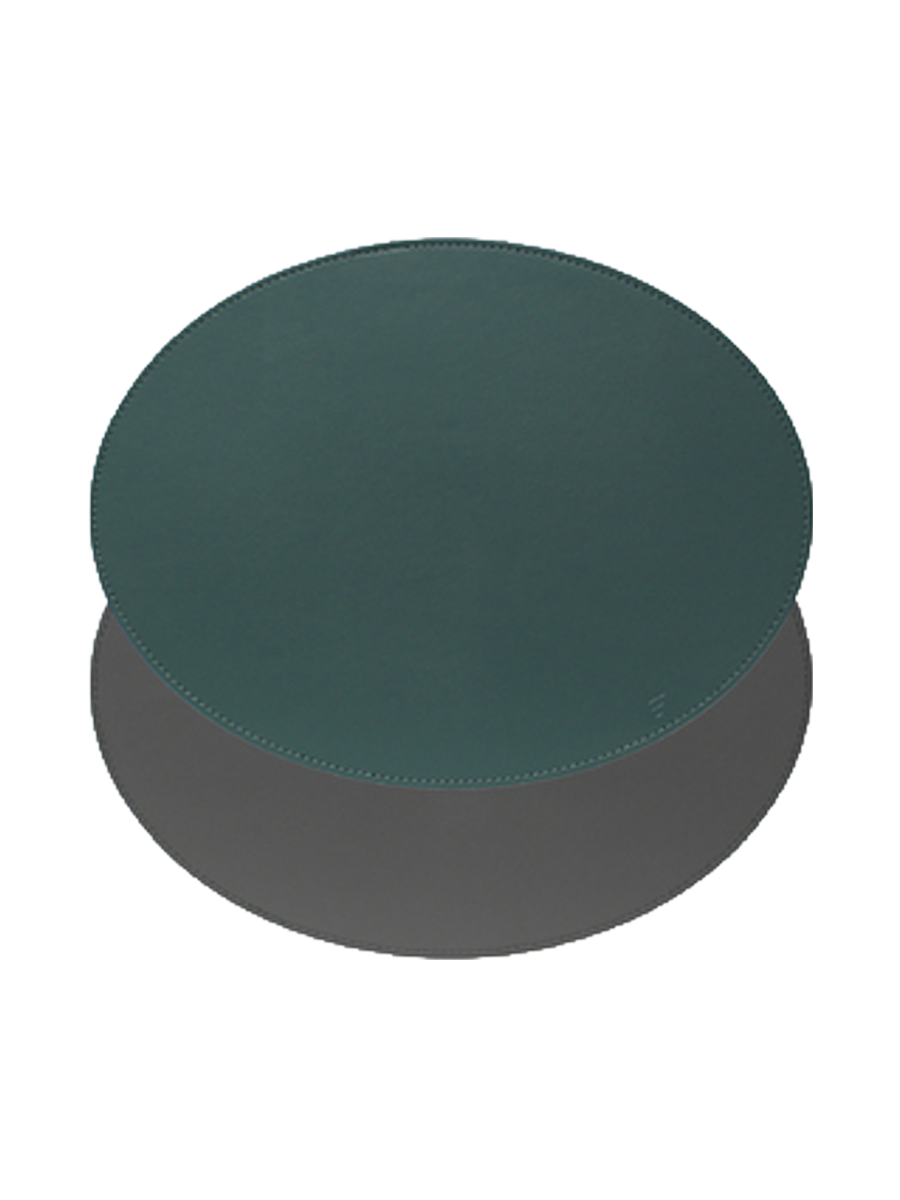 
Oval Reversible Placemat "Duo" - Petrol/Anthracite