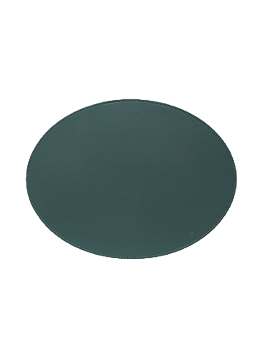 
Oval Reversible Placemat "Duo" - Petrol/Anthracite