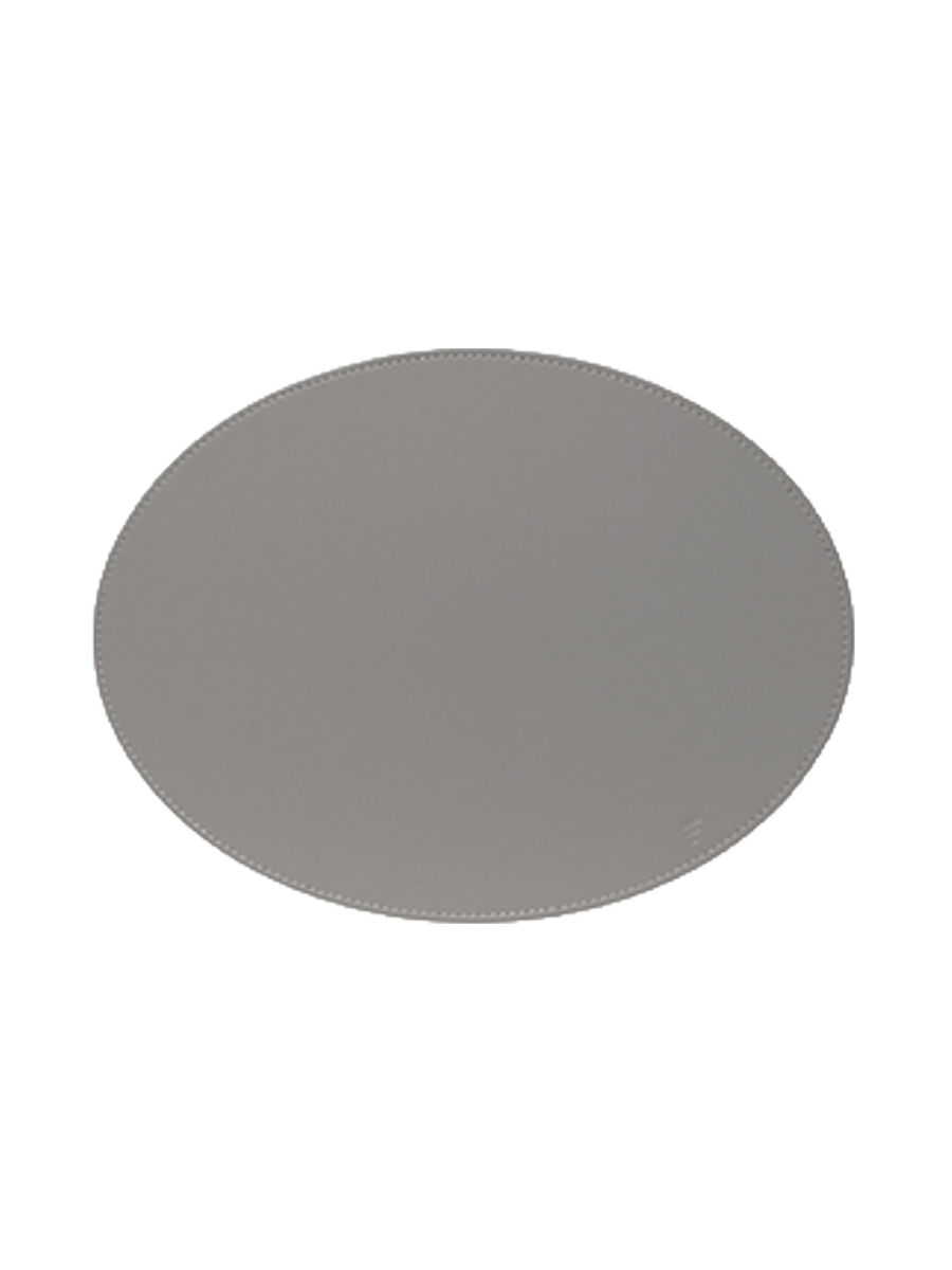 
Oval Reversible Placemat "Duo" - Grey/White