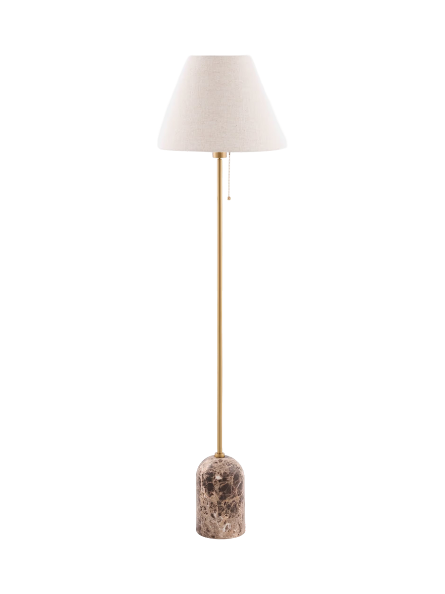 
Marble Design Table Lamp "Gino" - brown marble