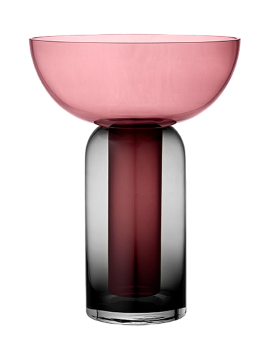 
Vase design « Torus » Ø 25 x 33 cm - Rosé