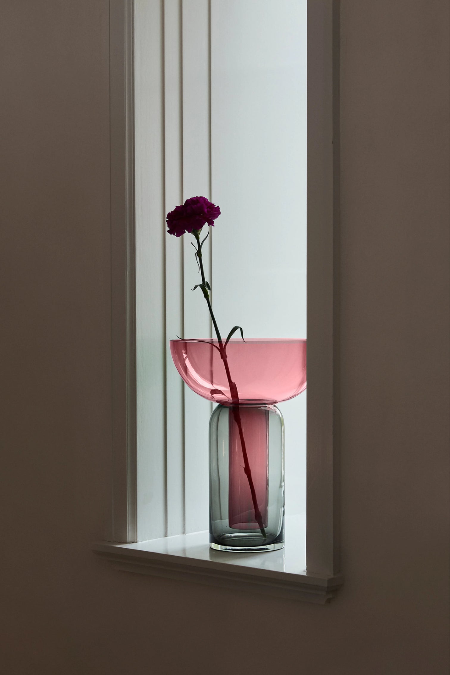 
Vase design « Torus » Ø 25 x 33 cm - Rosé