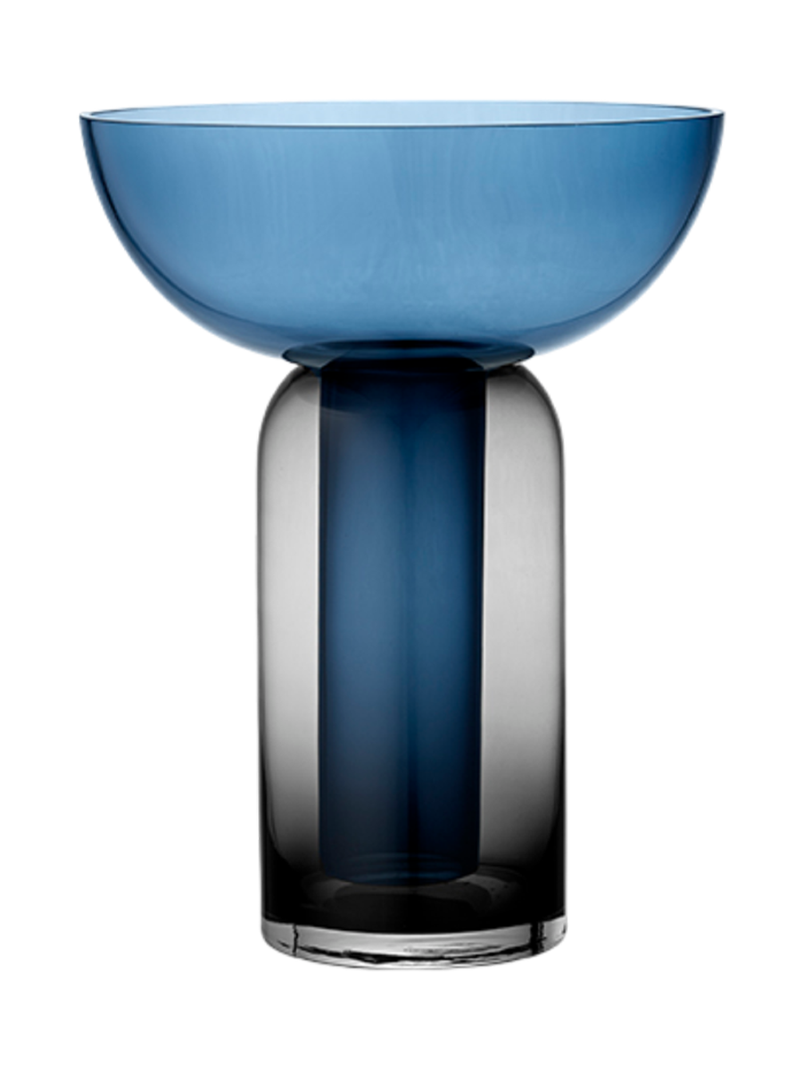 
Vase design « Torus » Ø 25 x 33 cm - Marine