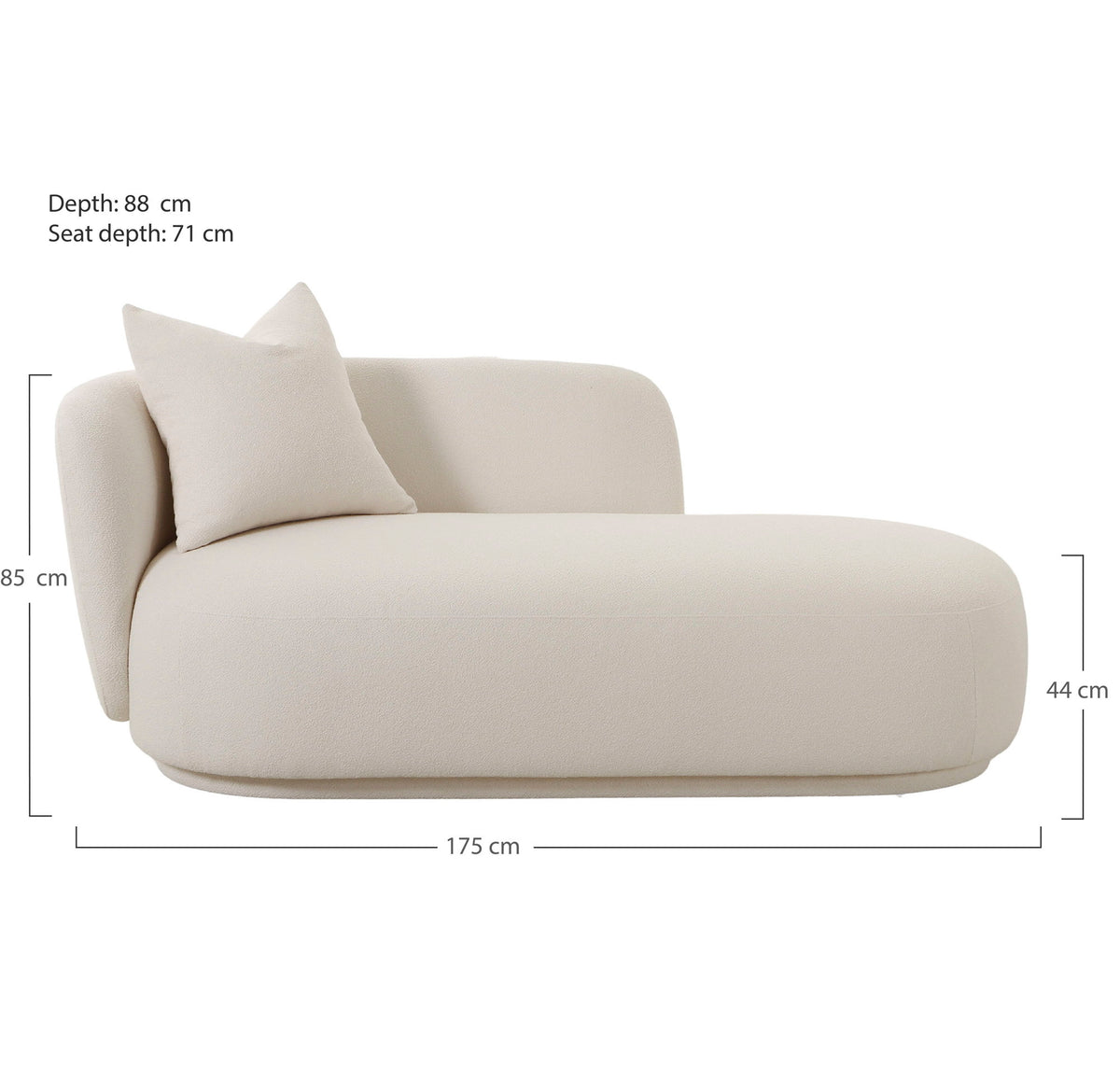 
Daybed di design «Mykonos» - Beige chiaro