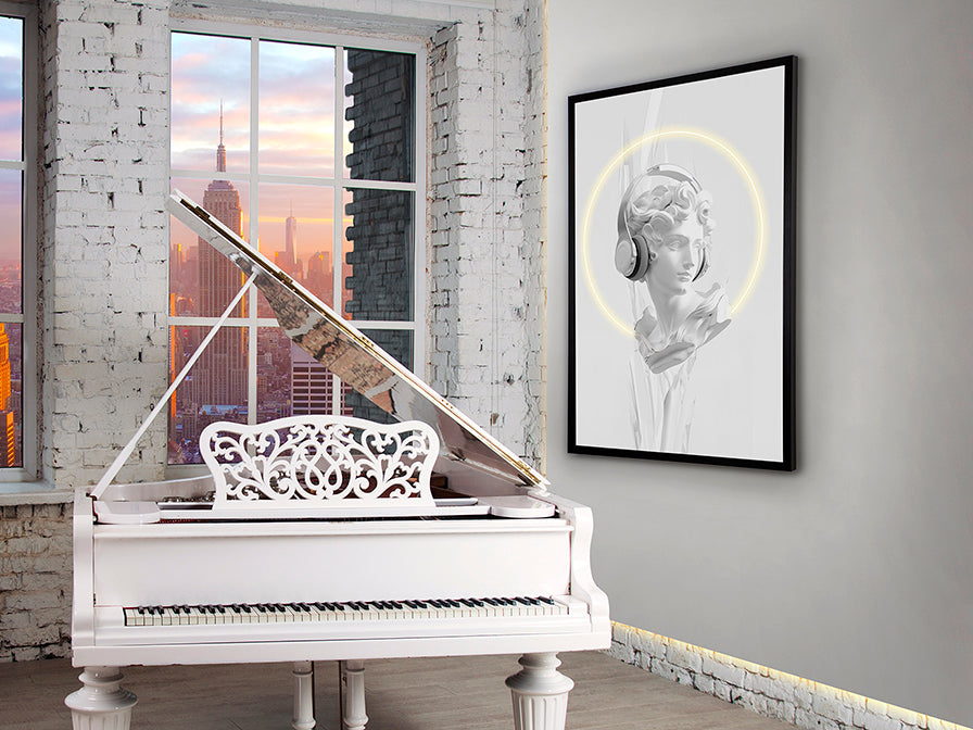 
Design Wandbild „Busto II“ mit LED-Beleuchtung