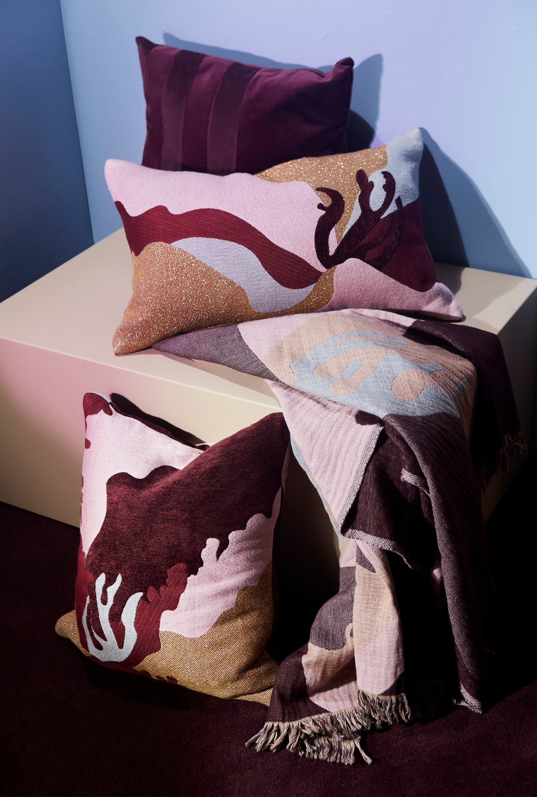 
Coussin design "Flores" 45 x 45 cm