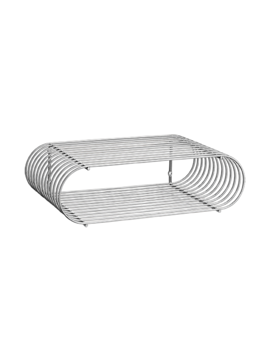 
Étagère murale design « Curva » – Argent - Petit