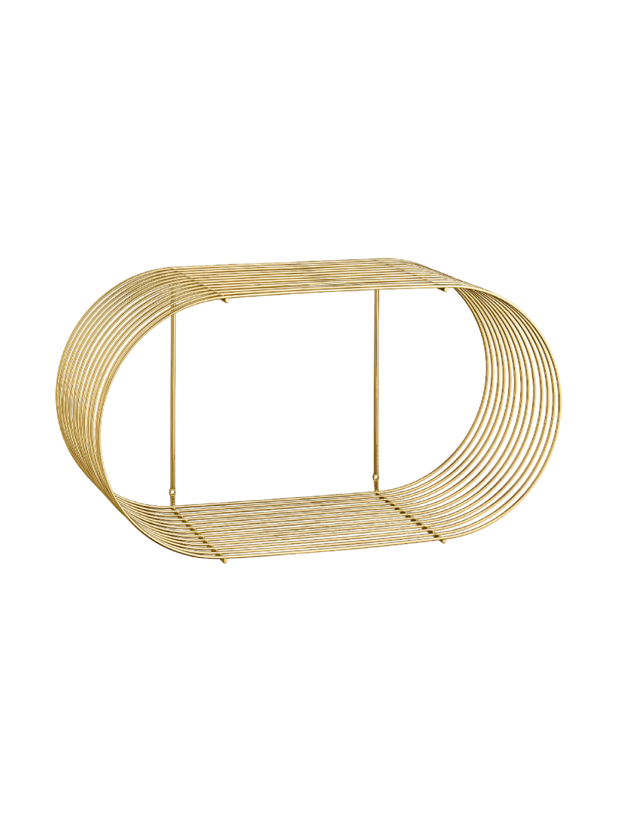 
Étagère murale design « Curva » – Or - Moyen
