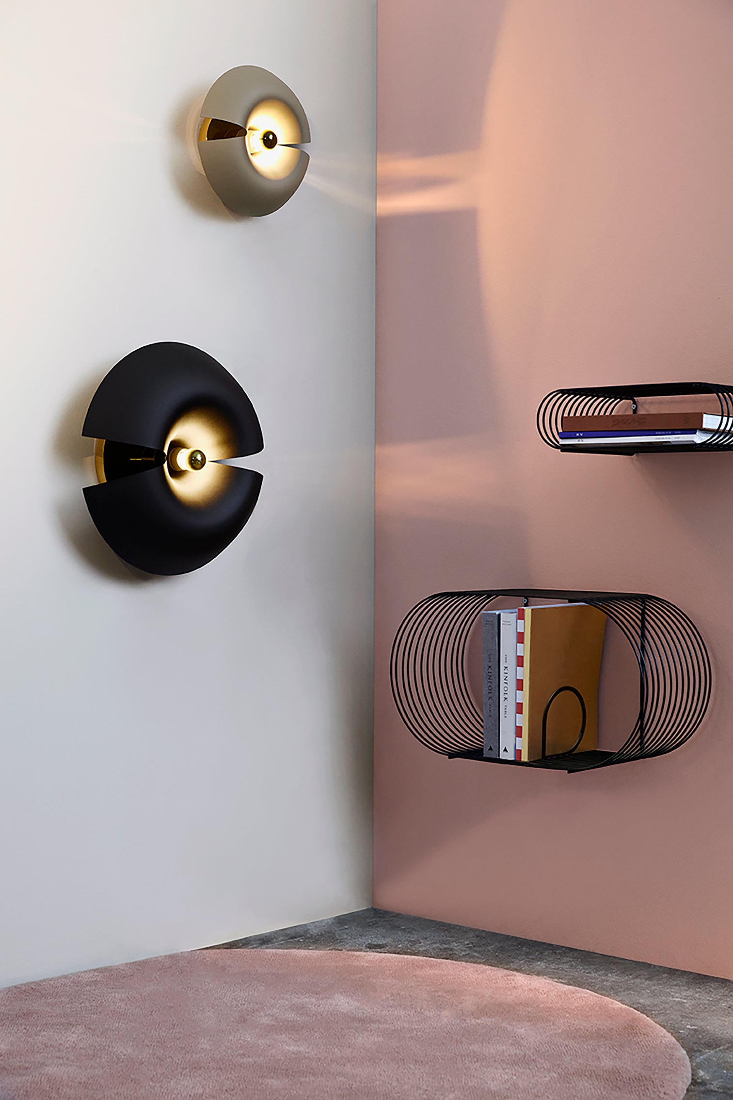 
Étagère murale design « Curva » - Noir - Moyen
