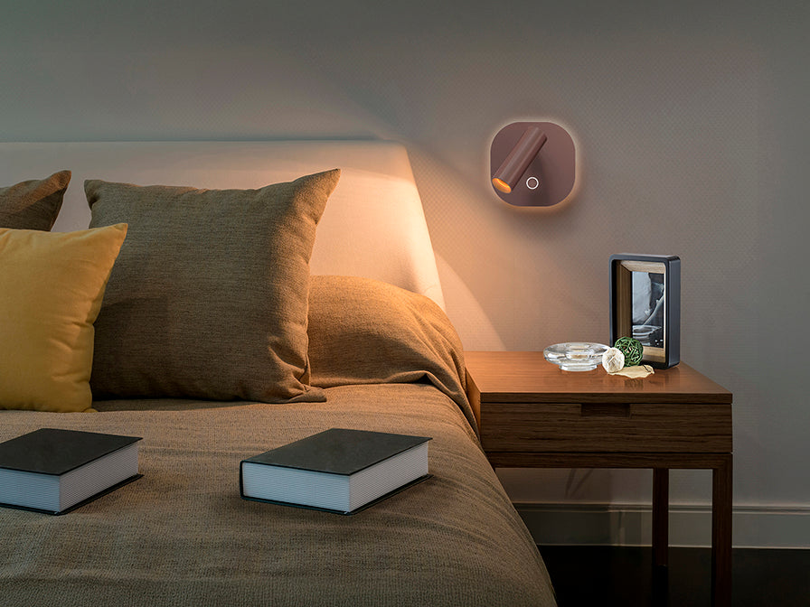 
Dimmbare LED Design Wandlampe „Biblos“ - Rostbraun
