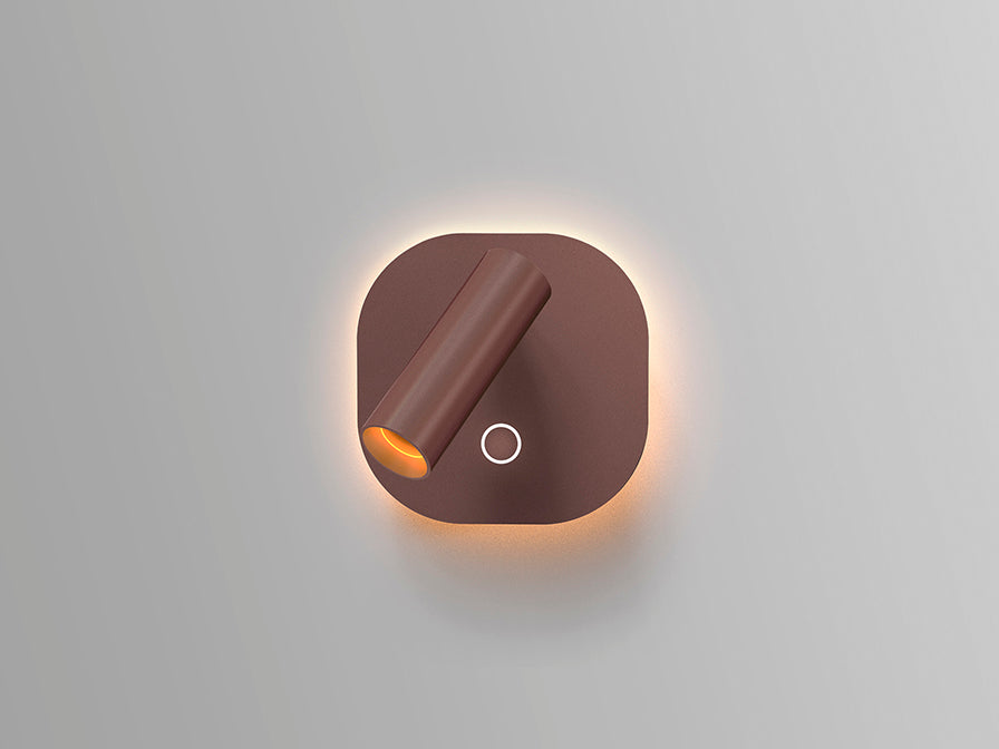 
Dimmbare LED Design Wandlampe „Biblos“ - Rostbraun