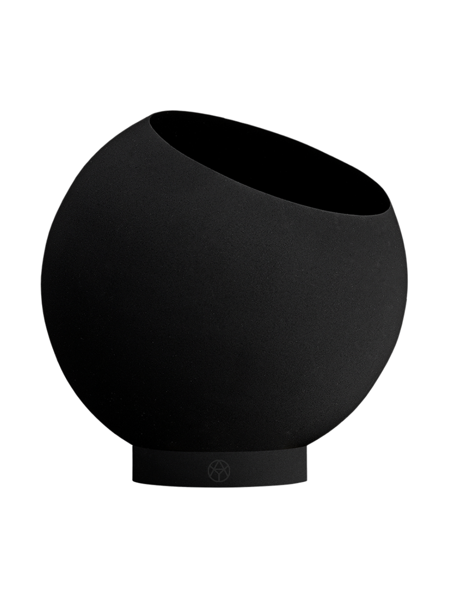 
Portavaso di design per interni/esterni „Globe“, nero - Ø 21 cm x H 18,8 cm