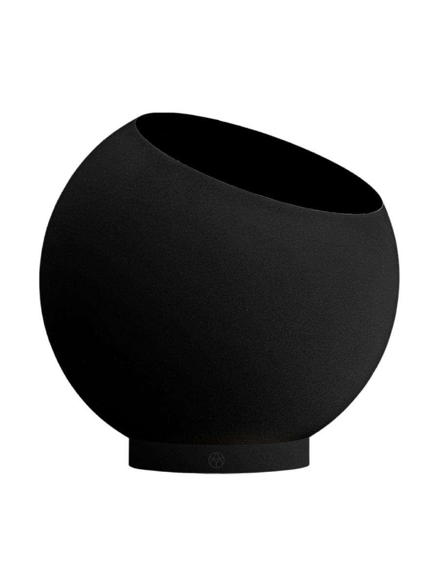 
Portavaso di design per interni/esterni „Globe“, nero - Ø 30 cm x 26,6 cm