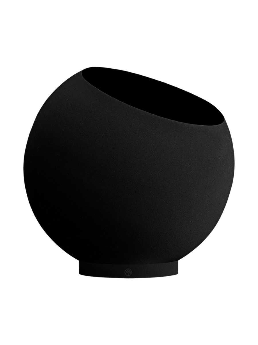 
Portavaso di design per interni/esterni „Globe“, nero - Ø 37 cm x H 32,3 cm
