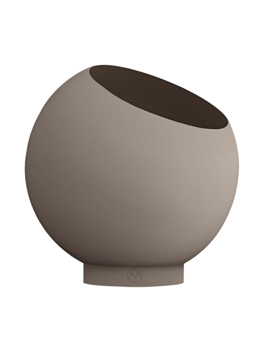 
Portavaso di design per interni/esterni „Globe“, tortora - Ø 21 cm x H 18,8 cm