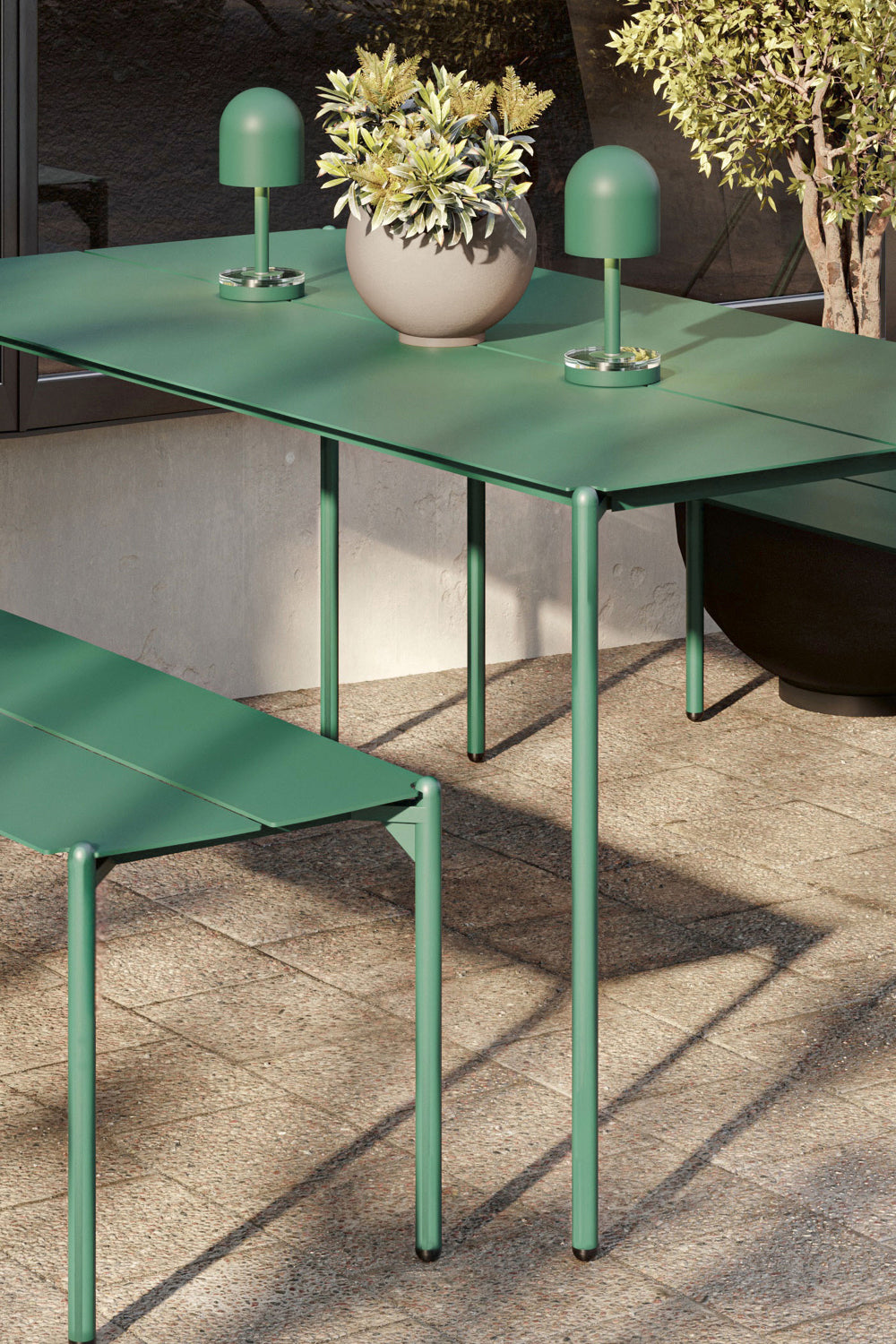 
Portavaso di design per interni/esterni „Globe“, tortora - Ø 21 cm x H 18,8 cm