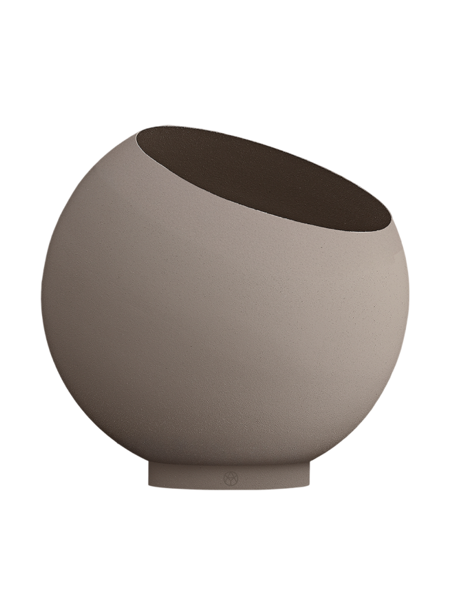 
Portavaso di design per interni/esterni „Globe“, tortora - Ø 43 cm x 37,4 cm